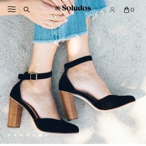 Suede Collette Heel
